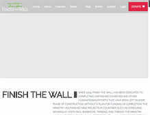 Tablet Screenshot of finishthewall.com